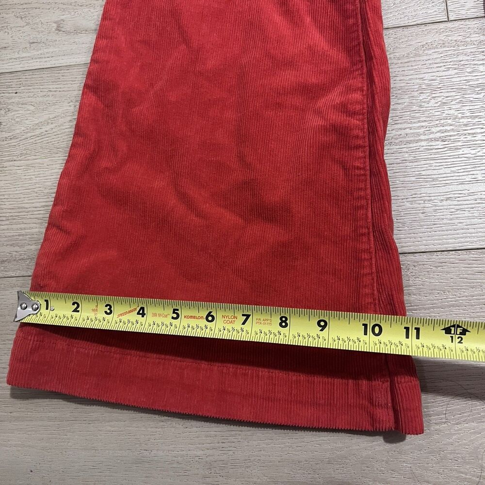 NEW Rolla's Women's East Coast Corduroy Stretch Flare Jeans Pomegranate Size 27 - Picture 5 of 12